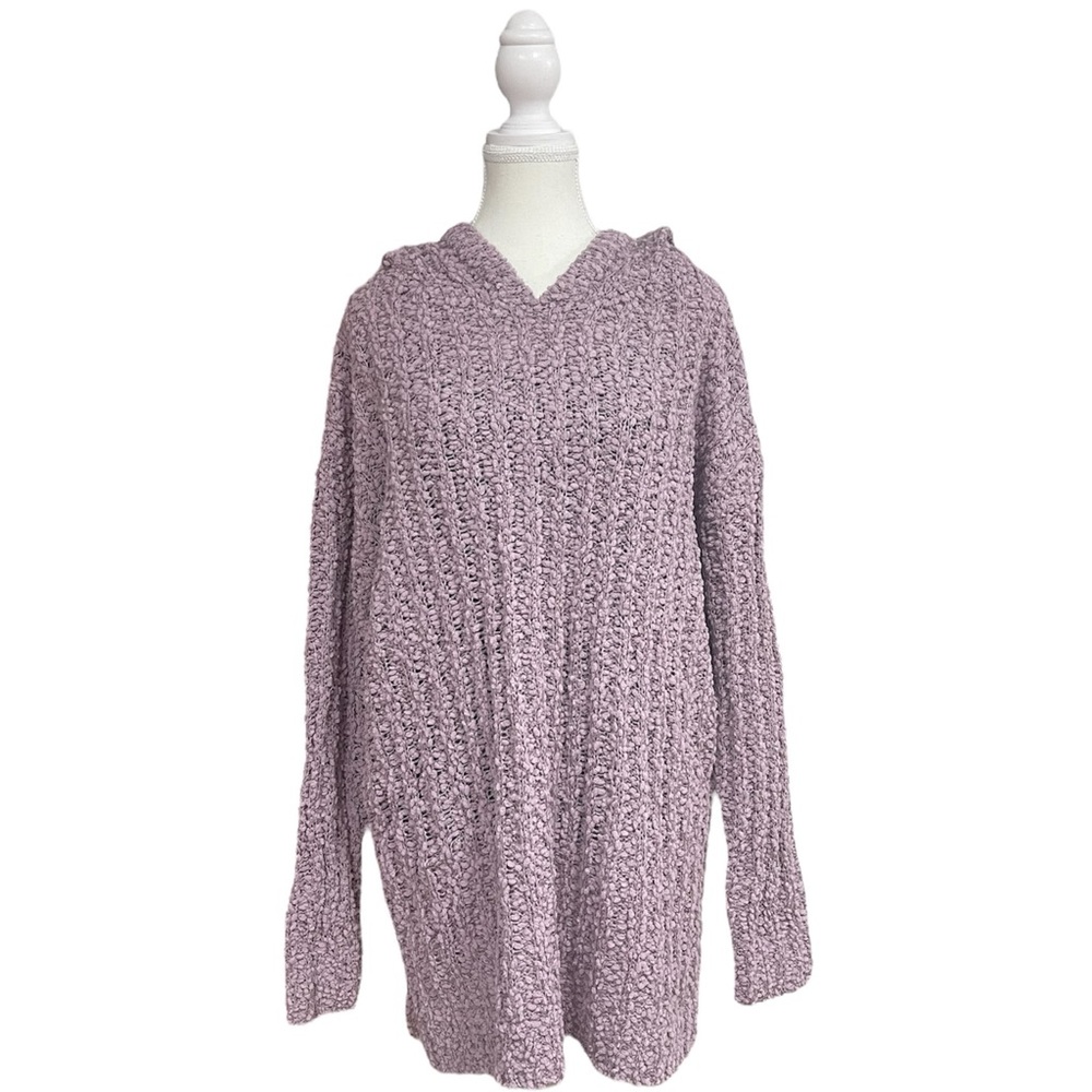 Moca Popcorn Sweater Hoodie Lavender Purple